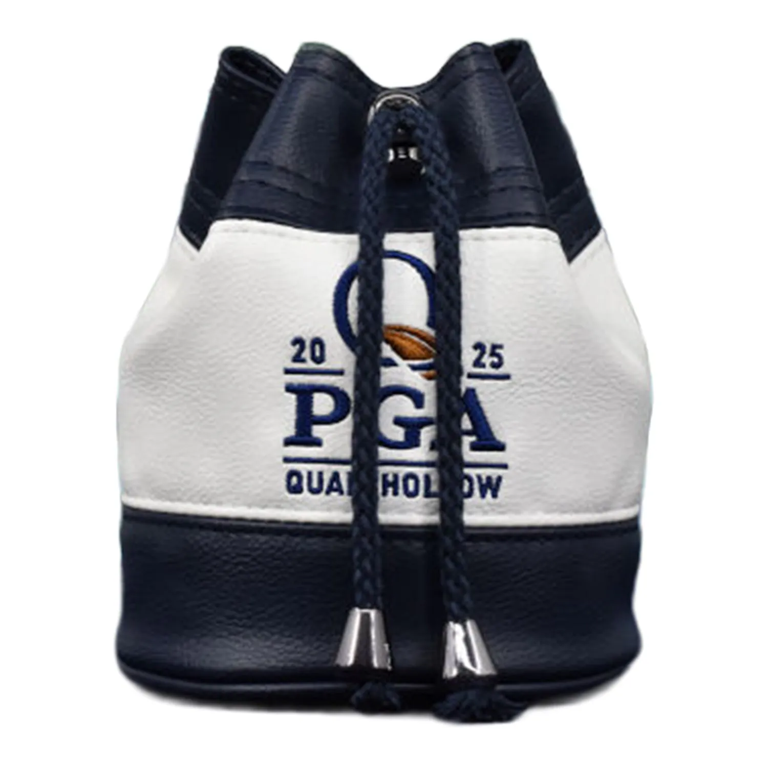 PRG Golf 2025 PGA Championship Deluxe Pouch Drawstring Tote in Navy sold by PGA Tour