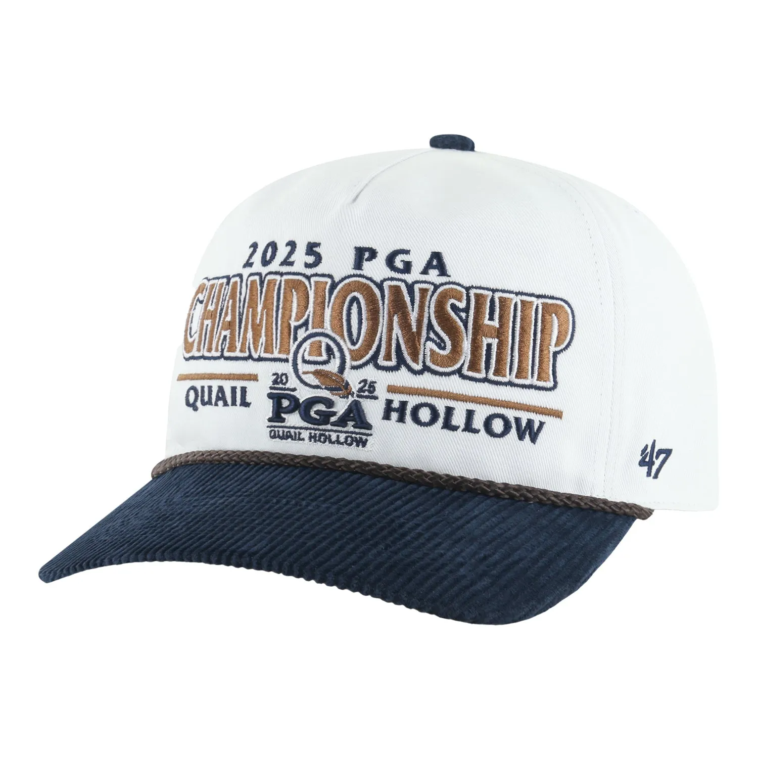 '47 Brand 2025 PGA Championship Rustic Hitch Hat in White sold by PGA Tour