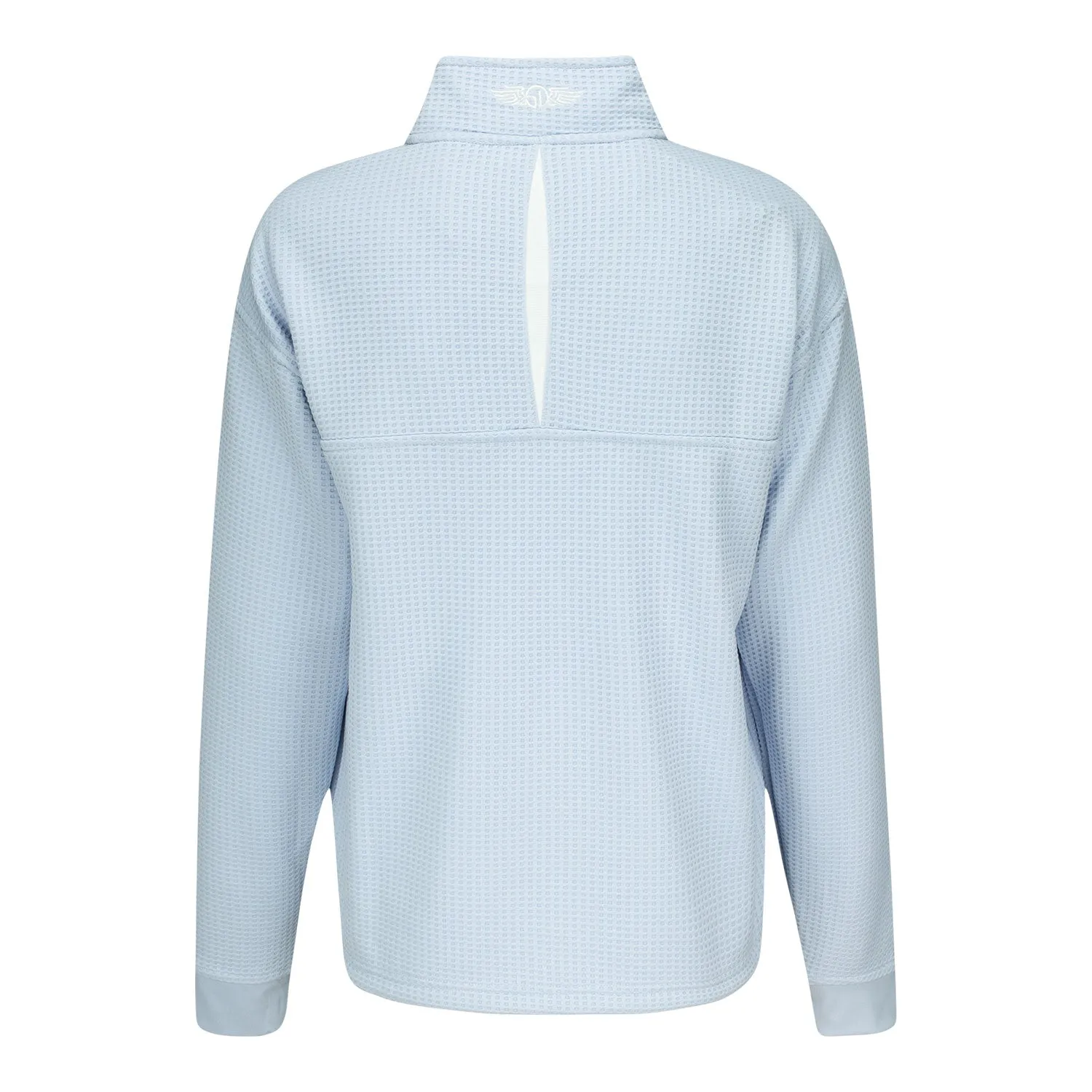 Straight Down 2025 PGA Championship Ladies Opal Textured Quarter Zip in Powder Blue sold by PGA Tour product image thumbnail 2