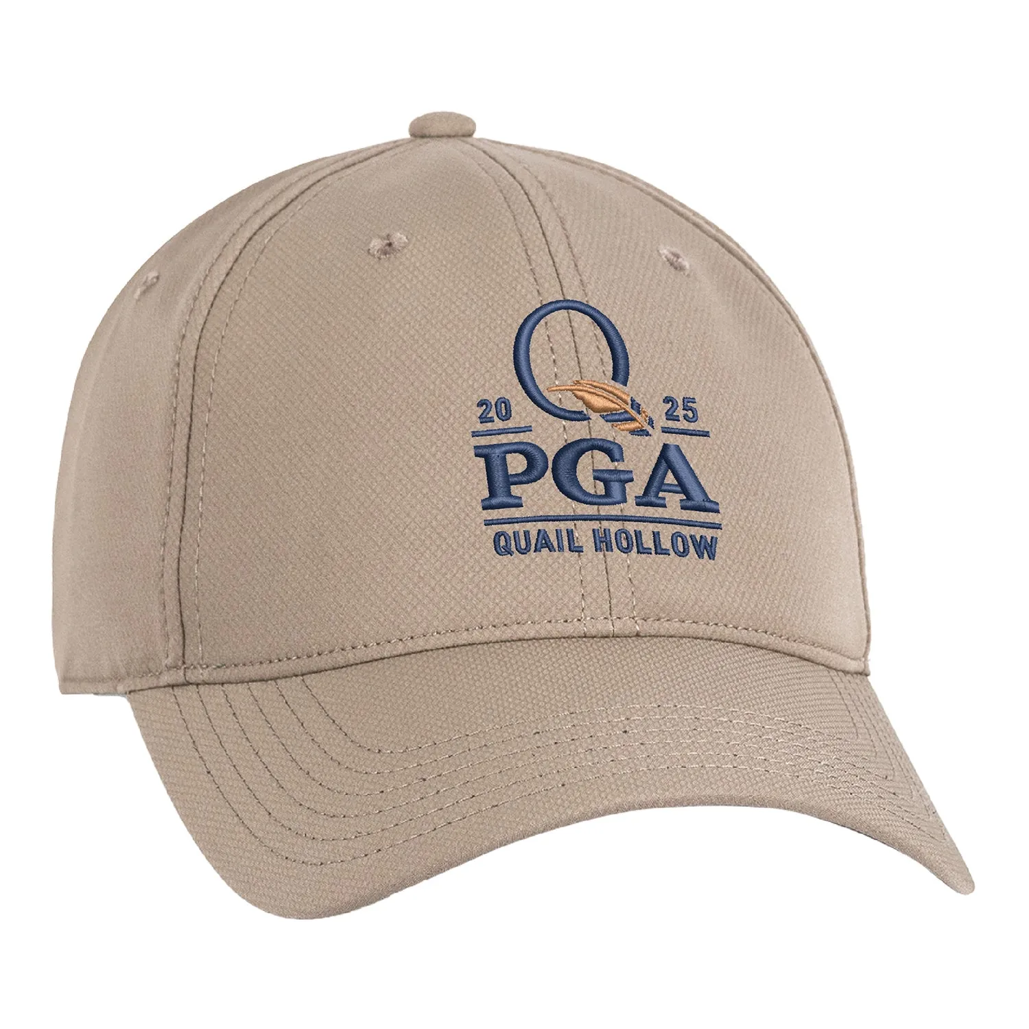Ahead 2025 PGA Championship Ultimate Fit Tech Hat in Khaki sold by PGA Tour