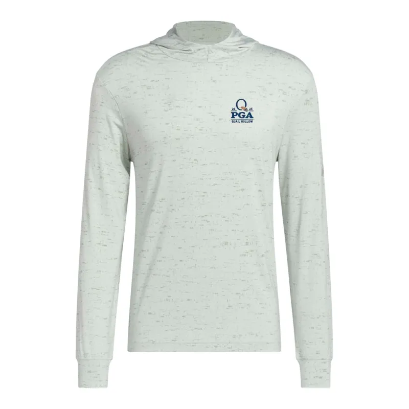 Adidas 2025 PGA Championship Core Printed Lightweight Hoodie in Silver Green sold by PGA Tour