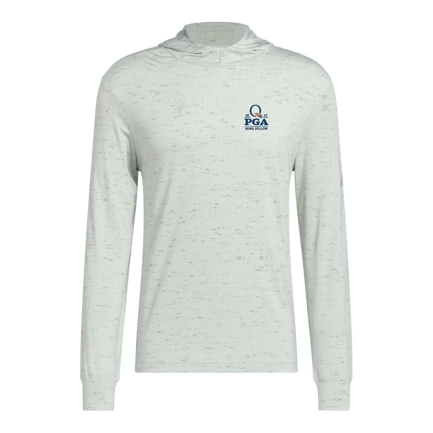 Adidas 2025 PGA Championship Core Printed Lightweight Hoodie in Silver Green sold by PGA Tour
