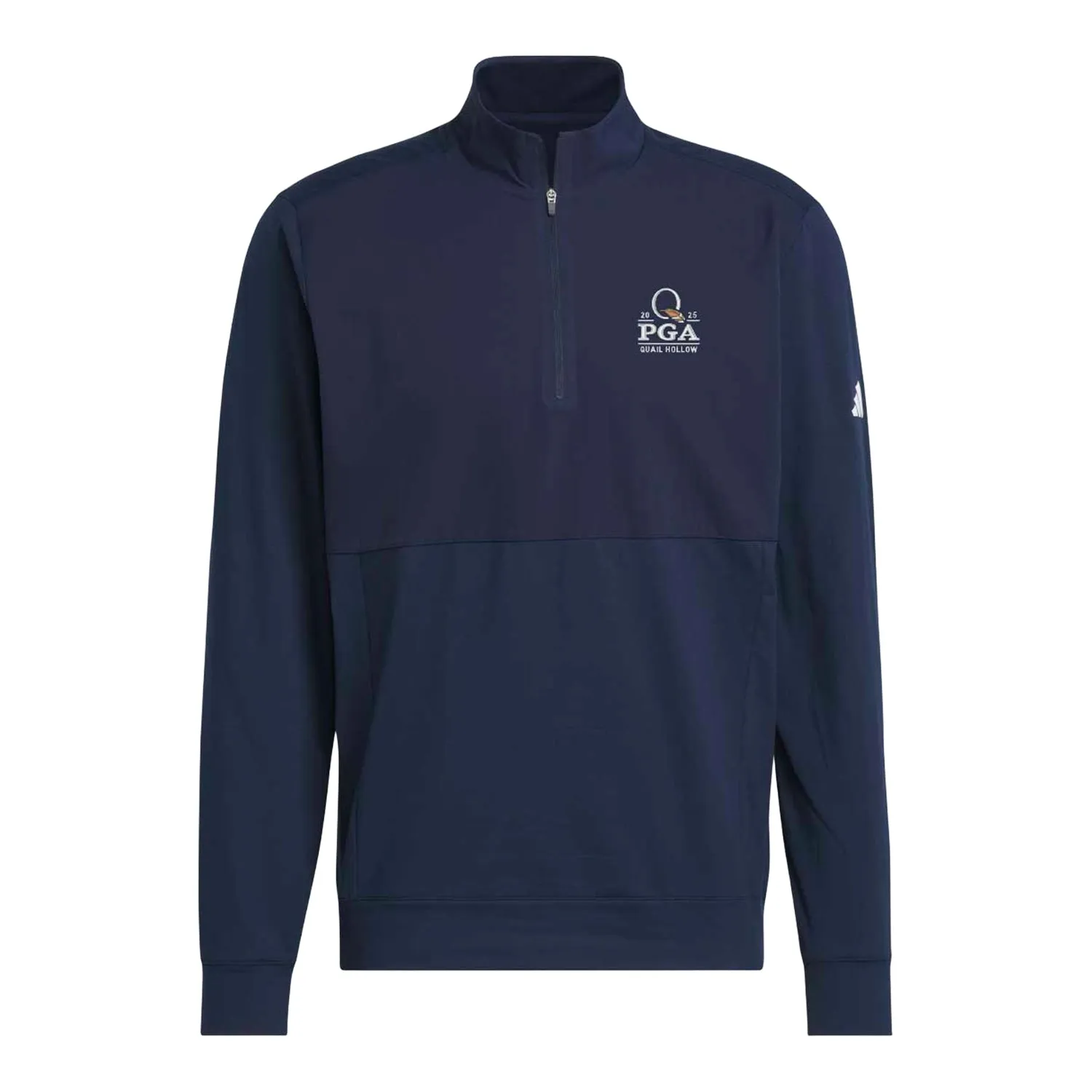 Adidas 2025 PGA Championship Tour Quarter Zip in Collegiate Navy sold by PGA Tour