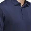 Adidas 2025 PGA Championship Micro Texture Polo in Collegiate Navy sold by PGA Tour