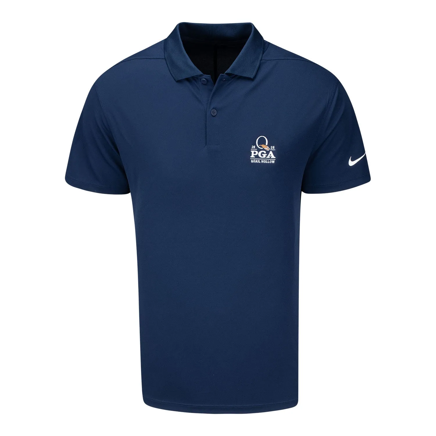 Nike 2025 PGA Championship Victory Solid Polo in Obsidian Blue sold by PGA Tour
