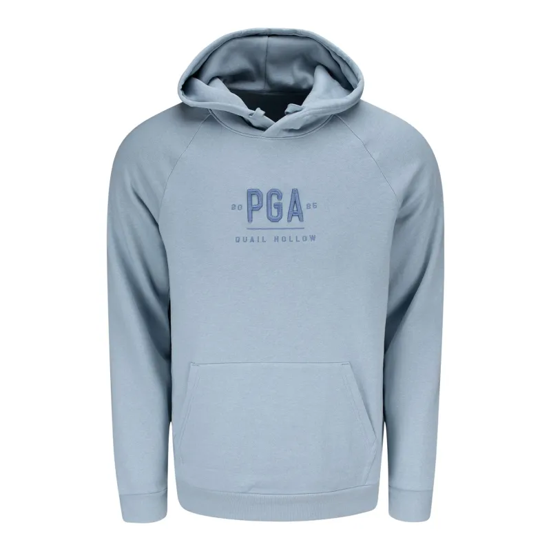 Under Armour 2025 PGA Championship Embossed Embroidery All Day Hoodie in Harbor Blue sold by PGA Tour