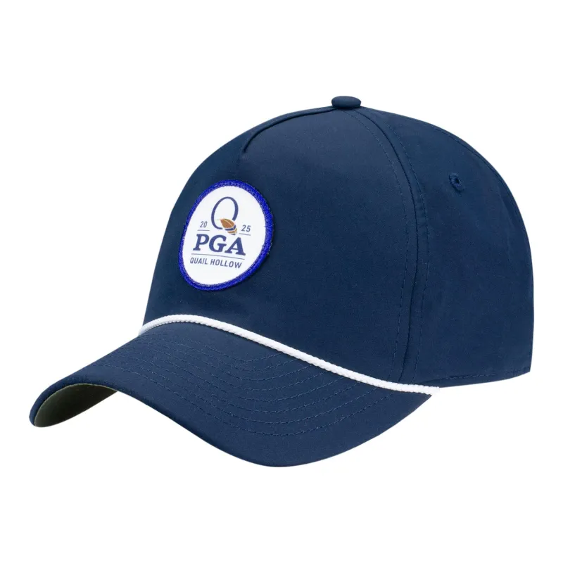 Imperial 2025 PGA Championship Harrison Hat in Navy and White sold by PGA Tour