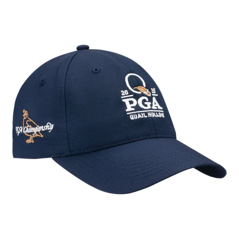 Ahead 2025 PGA Championship Ladies Tech Hat in Navy made by PGA Tour