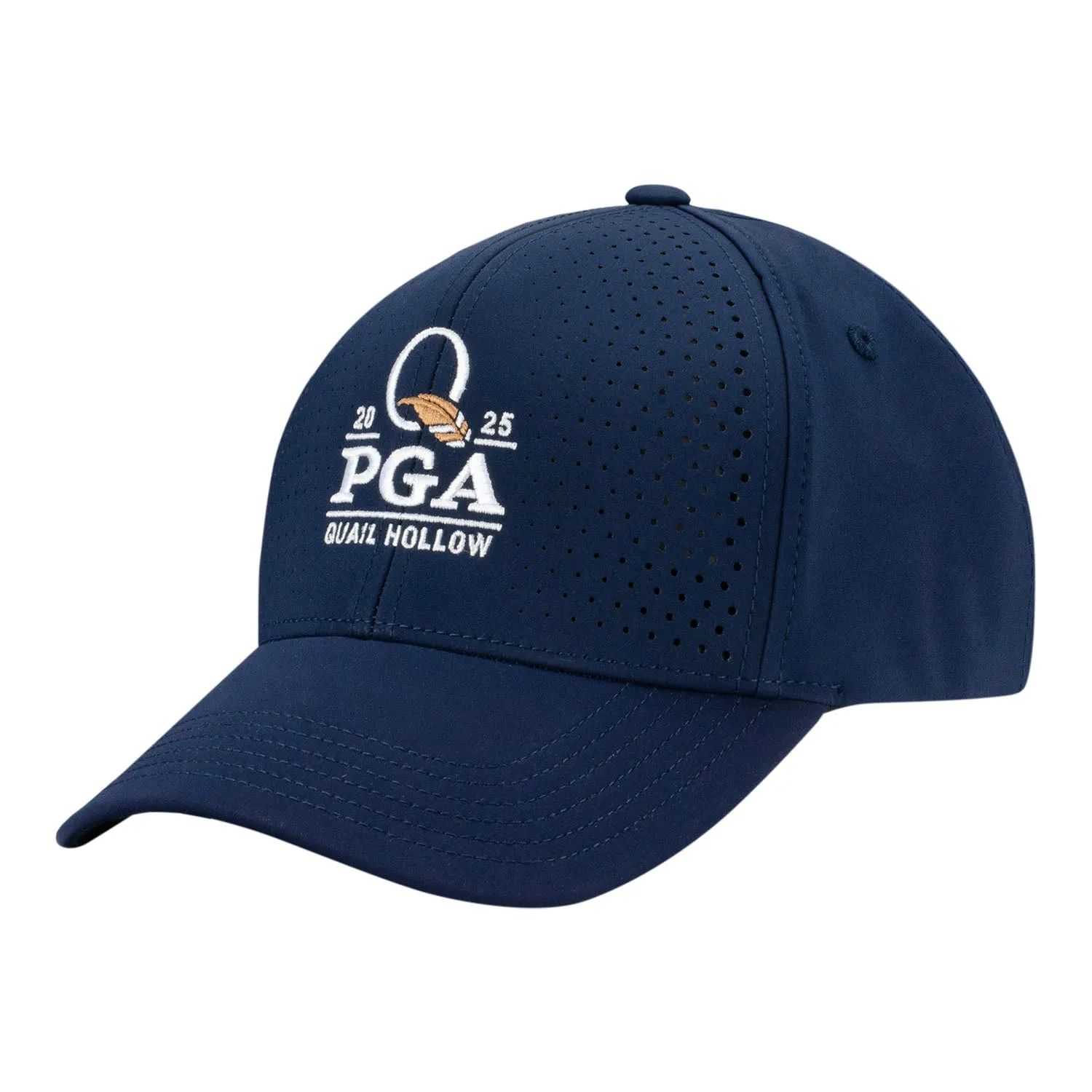 Ahead 2025 PGA Championship Tech Airflow Hat in Navy sold by PGA Tour
