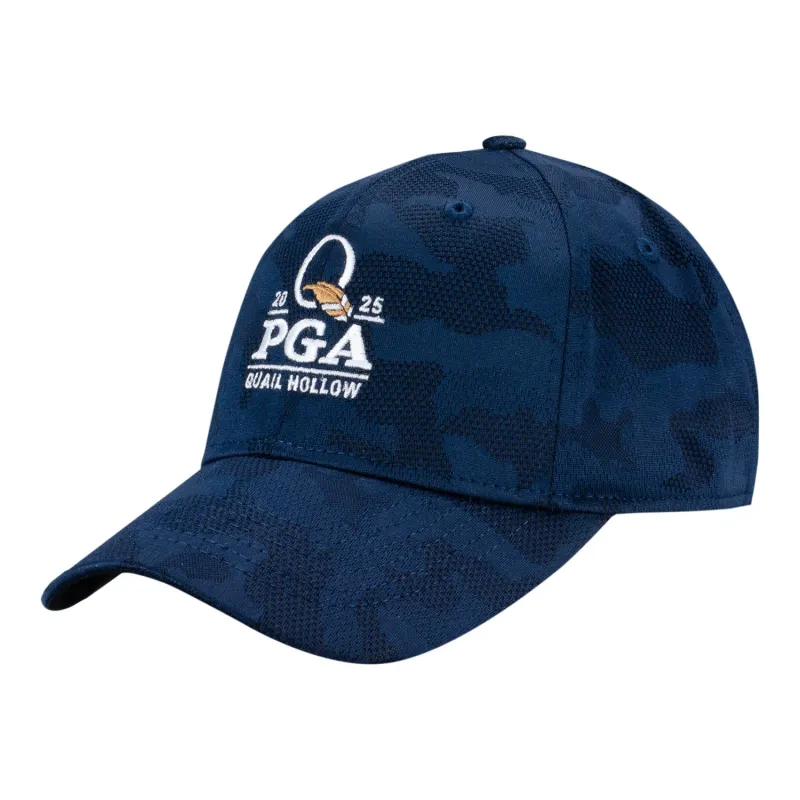 Imperial 2025 PGA Championship Tonal Knit Camo Hat in True Navy sold by PGA Tour