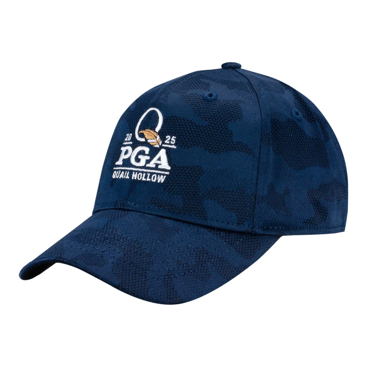 Imperial 2025 PGA Championship Tonal Knit Camo Hat in True Navy sold by PGA Tour