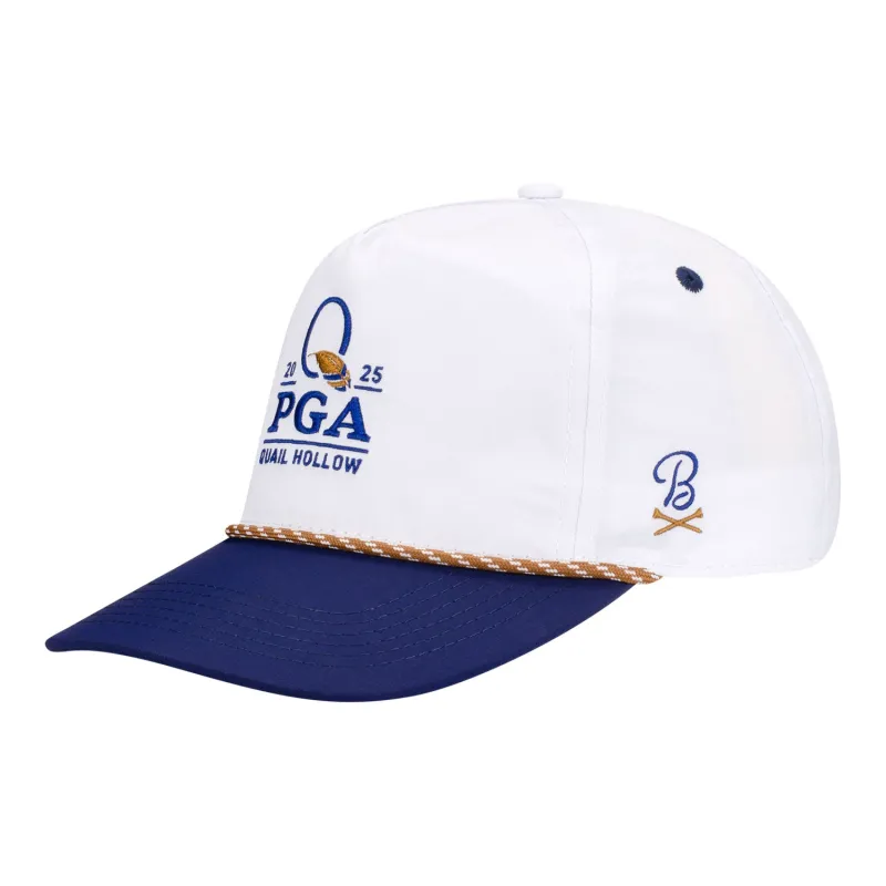 Barstool 2025 PGA Championship Performance Two Tone Rope Hat in White and Navy sold by PGA Tour