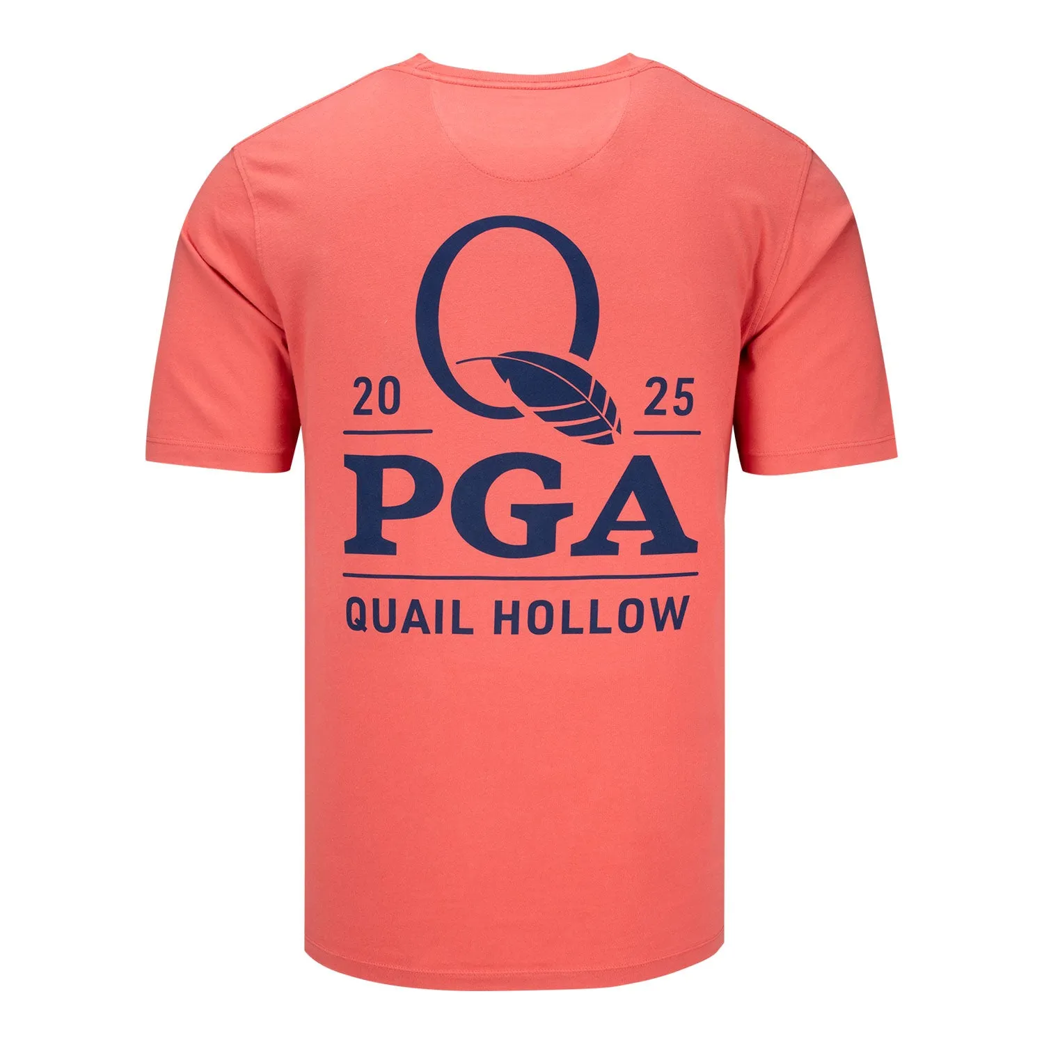 Ahead 2025 PGA Championship Official Logo T-Shirt in Lobster sold by PGA Tour product image thumbnail 2