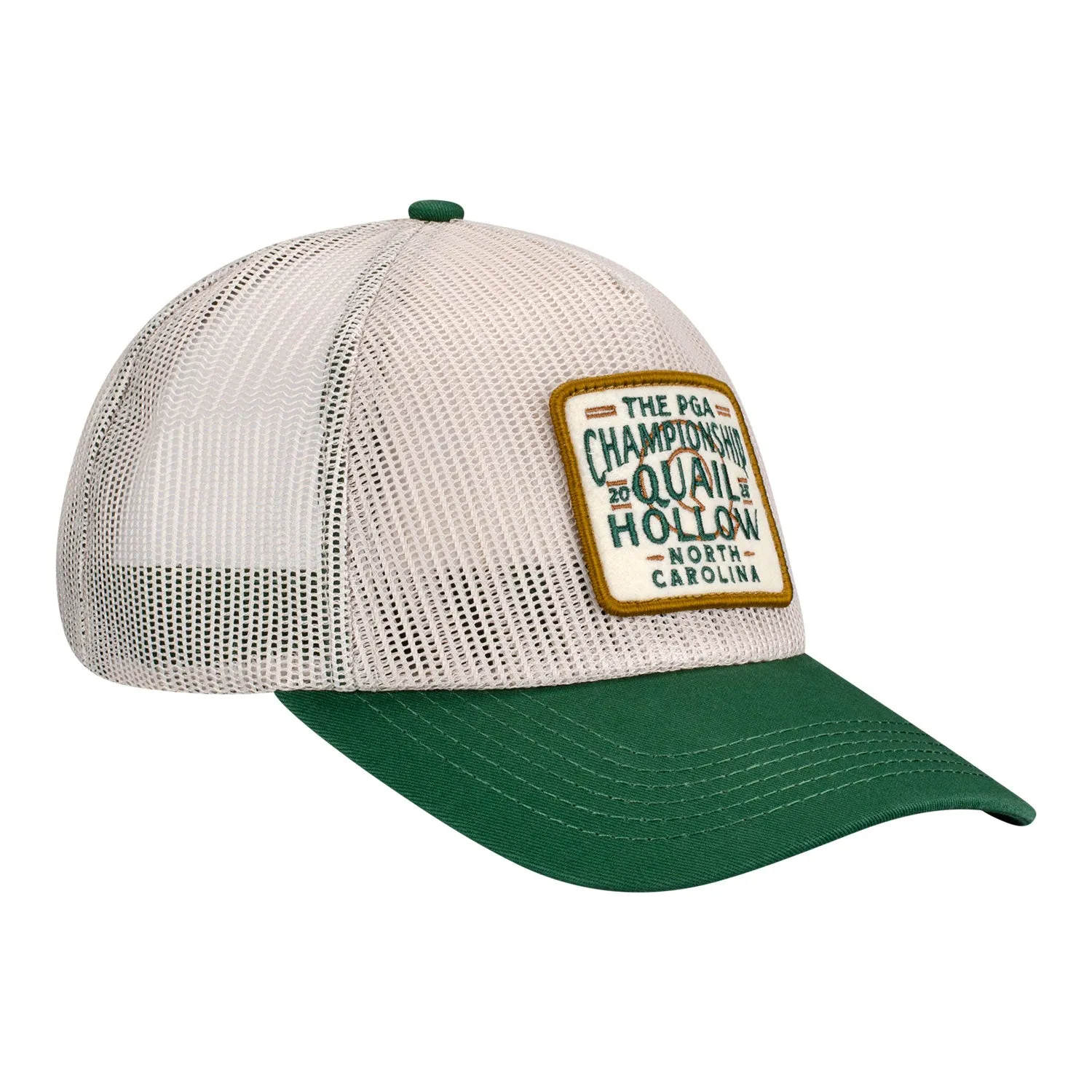 Barstool 2025 PGA Championship All Mesh Snapback in Beige and Green sold by PGA Tour product image thumbnail 2