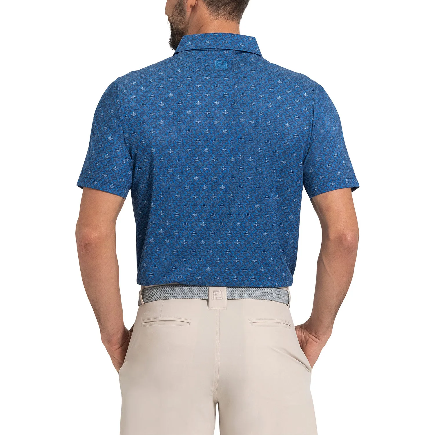 FootJoy 2025 PGA Championship Feathers & Crown Polo in Navy sold by PGA Tour product image thumbnail 5