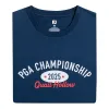 FootJoy 2025 PGA Championship Quail Hollow Varsity T-Shirt in Navy sold by PGA Tour