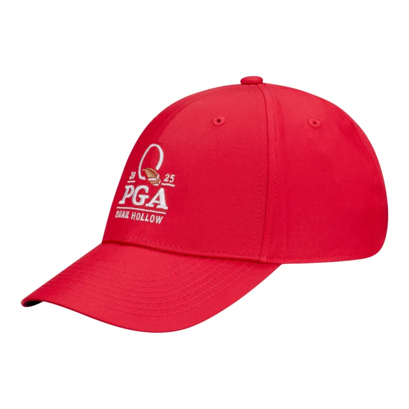 Nike 2025 PGA Championship Dri-Fit Club Hat in University Red sold by PGA Tour
