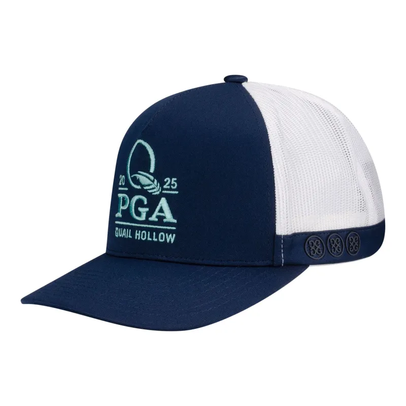 GFore 2025 PGA Championship Logo Hat in Navy and White sold by PGA Tour