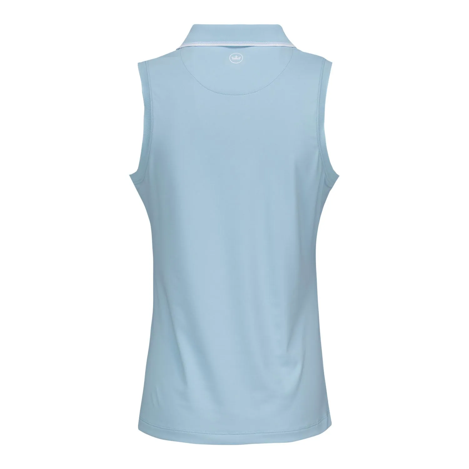 Peter Millar 2025 PGA Championship Ladies Chrissie Sleeveless Polo in Skylight sold by PGA Tour product image thumbnail 2