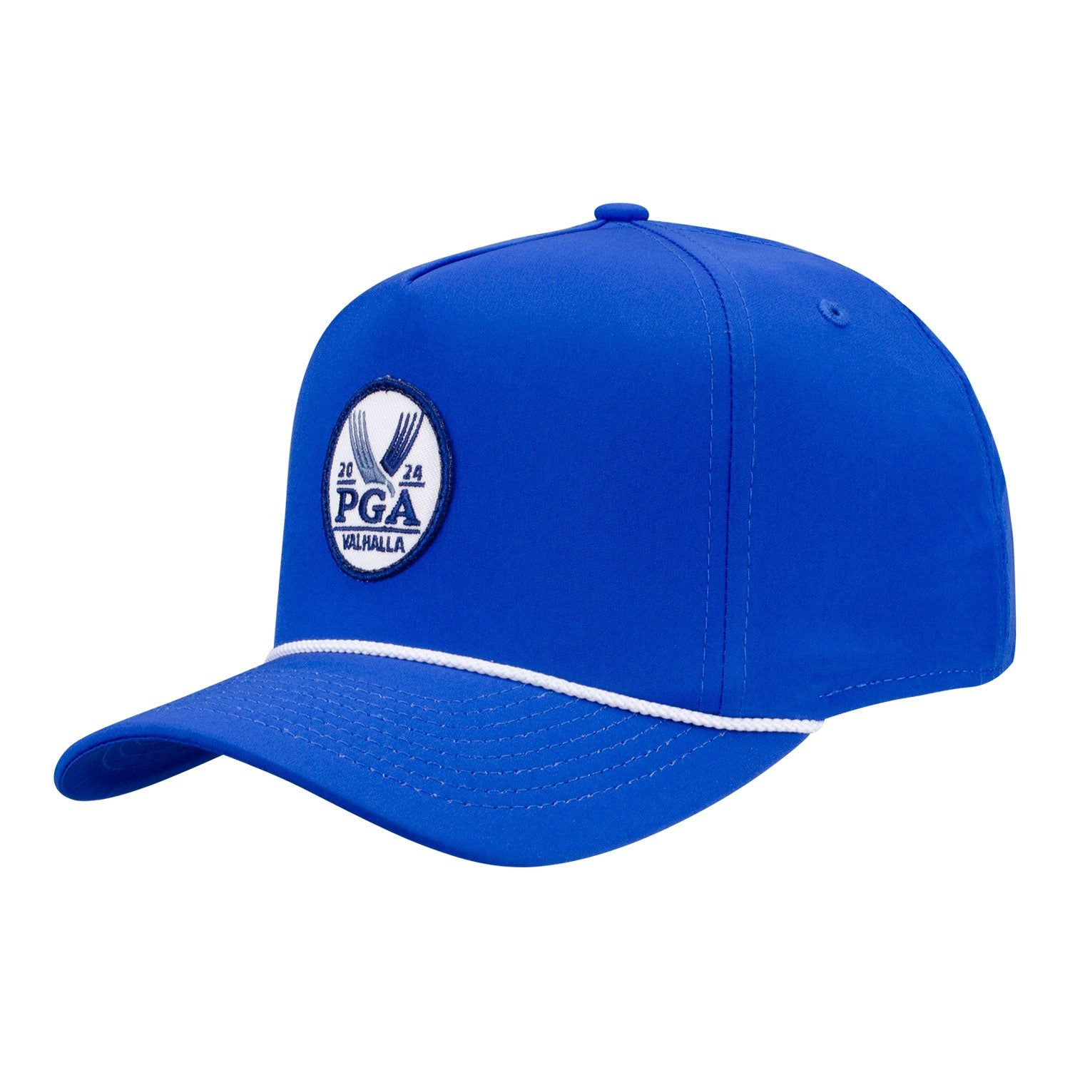 Imperial 2024 PGA Championship 5054 The Wrightson Performance Hat in Royal / White sold by PGA Tour