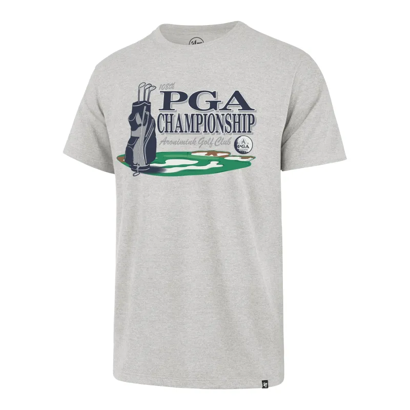 '47 Brand 2026 PGA Championship Franklin Golf Bag Bunker T-Shirt in Grey sold by PGA Tour