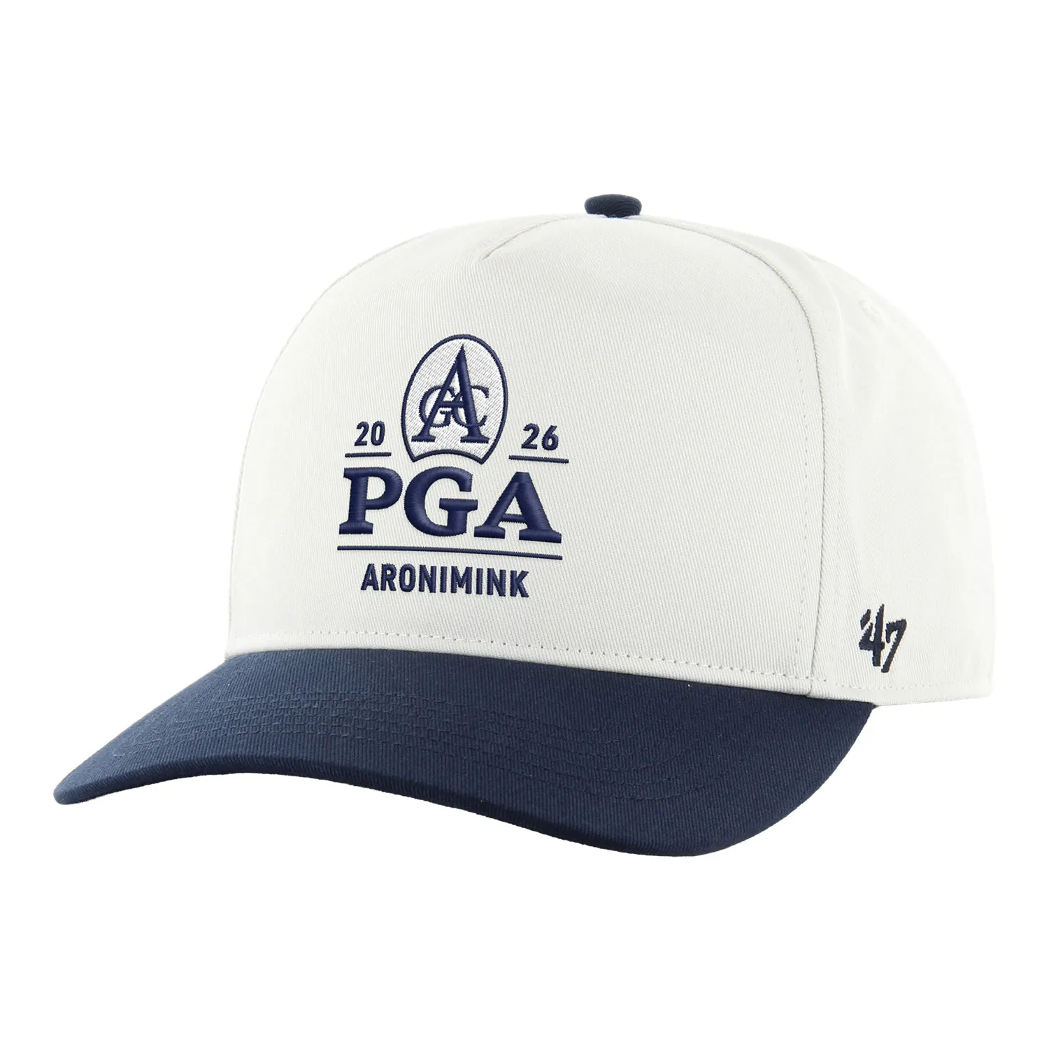 '47 Brand 2026 PGA Championship Two-Tone Hitch Hat in White and Navy sold by PGA Tour