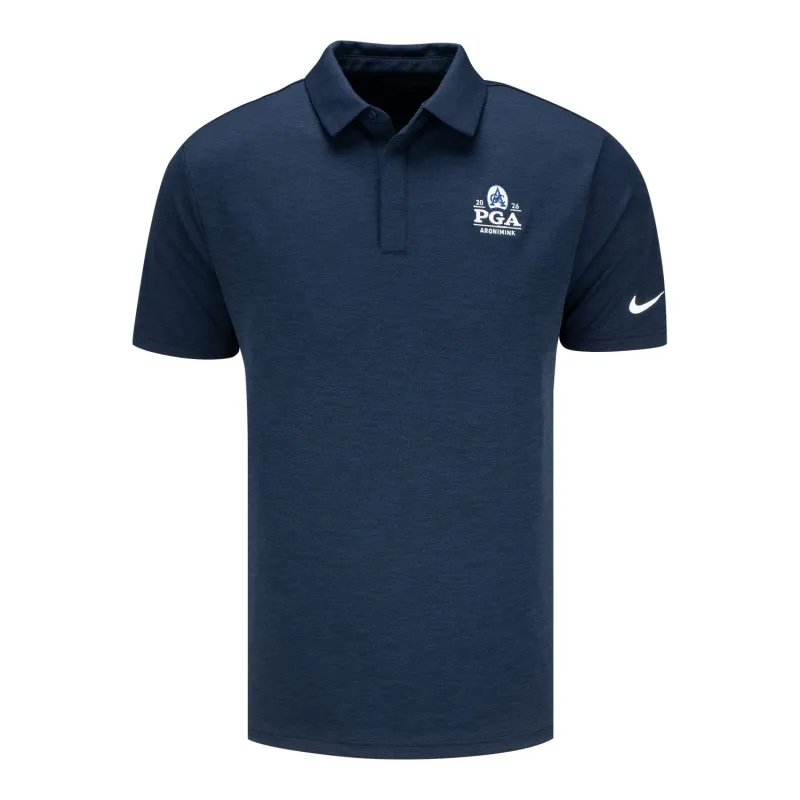 Nike 2026 PGA Championship Tour Jacquard Polo in Midnight Navy sold by PGA Tour