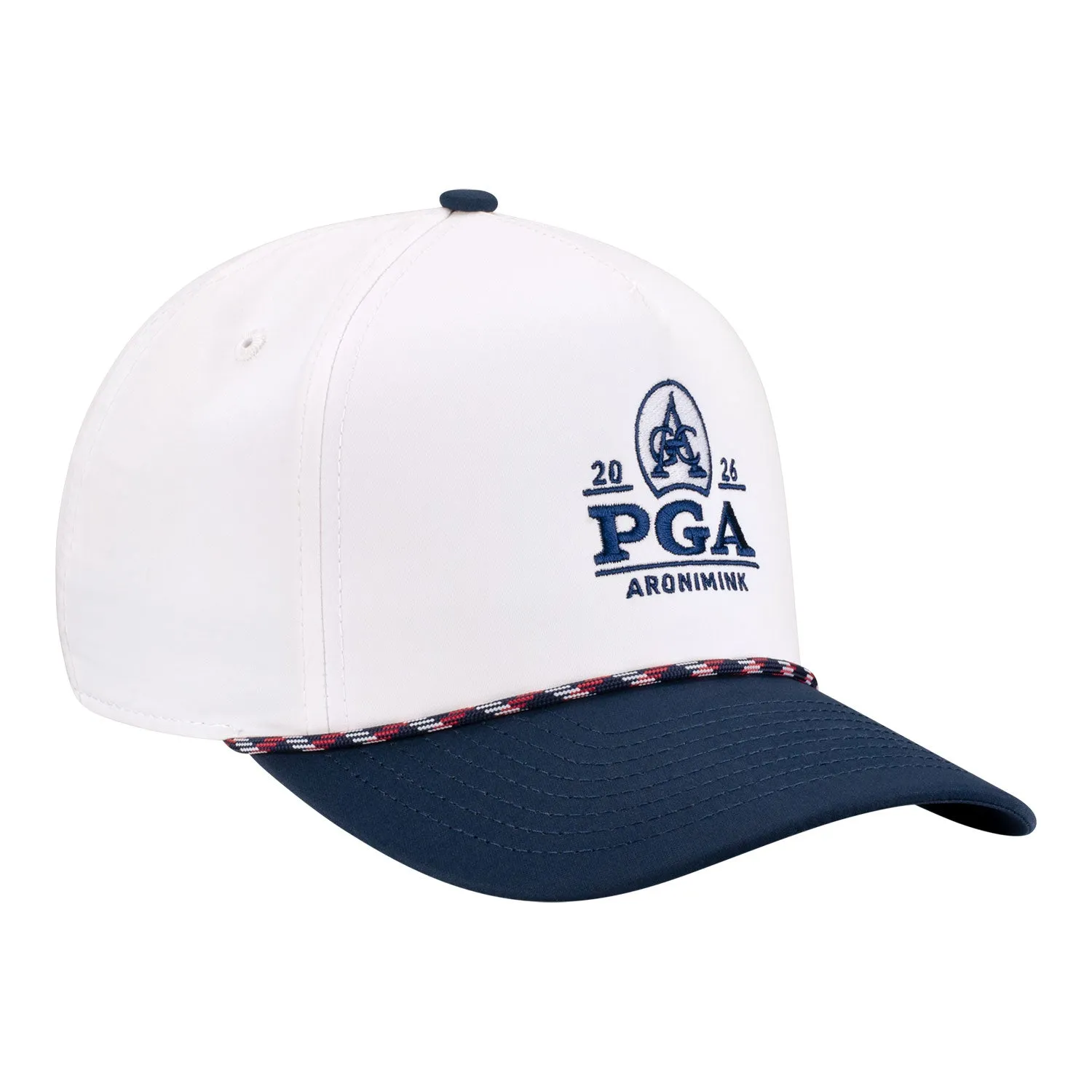 Imperial 2026 PGA Championship Wrightson Two-Tone Rope Hat in White and Navy sold by PGA Tour product image thumbnail 2