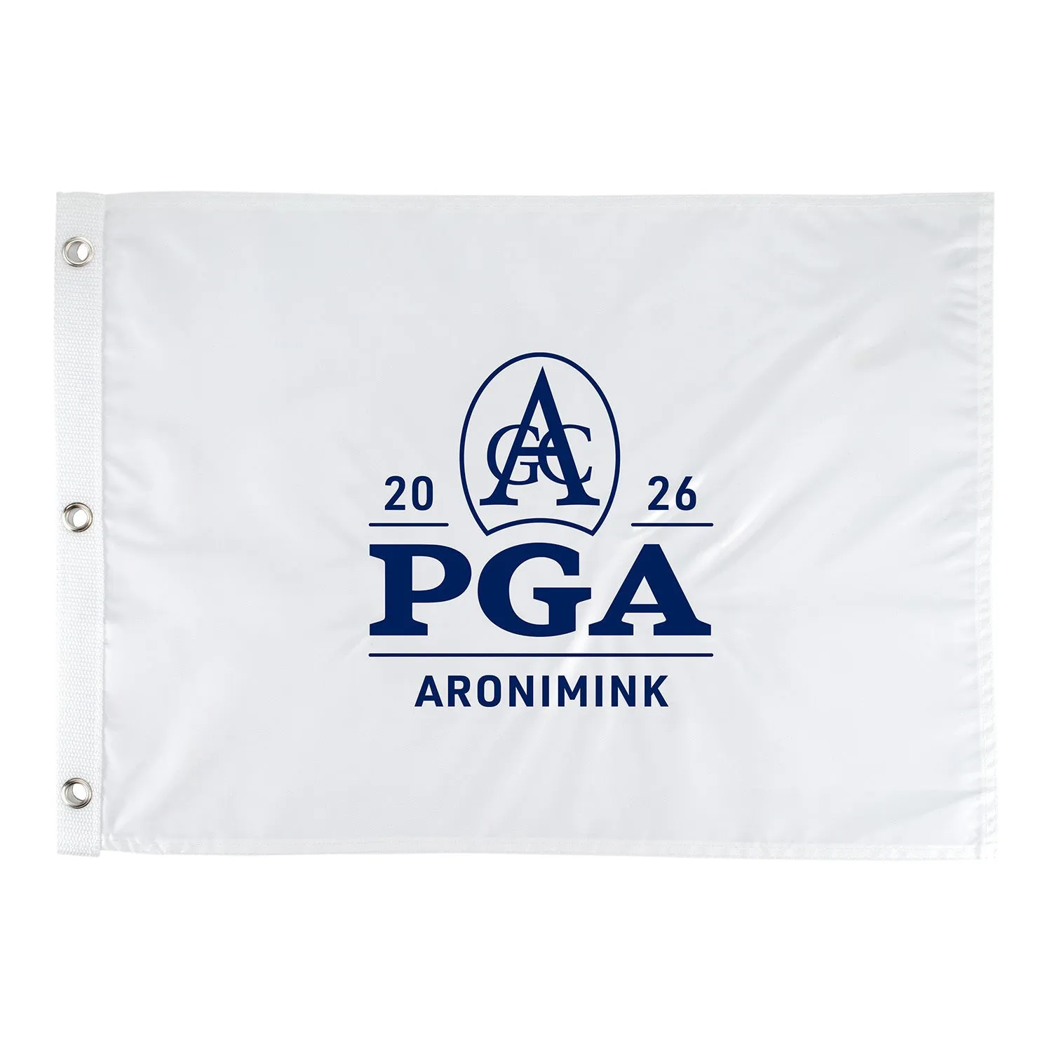 Ahead 2026 PGA Championship Embroidered Flag in White sold by PGA Tour