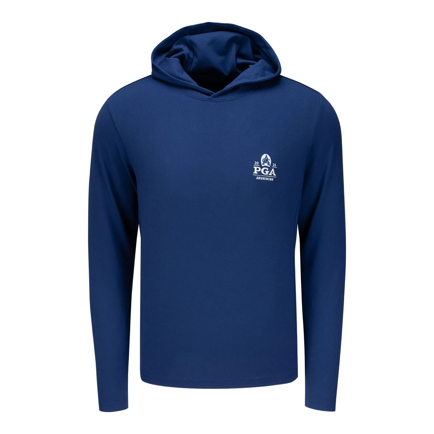 Holderness & Bourne 2026 PGA Championship Jackson Performance Hoodie in Navy sold by PGA Tour