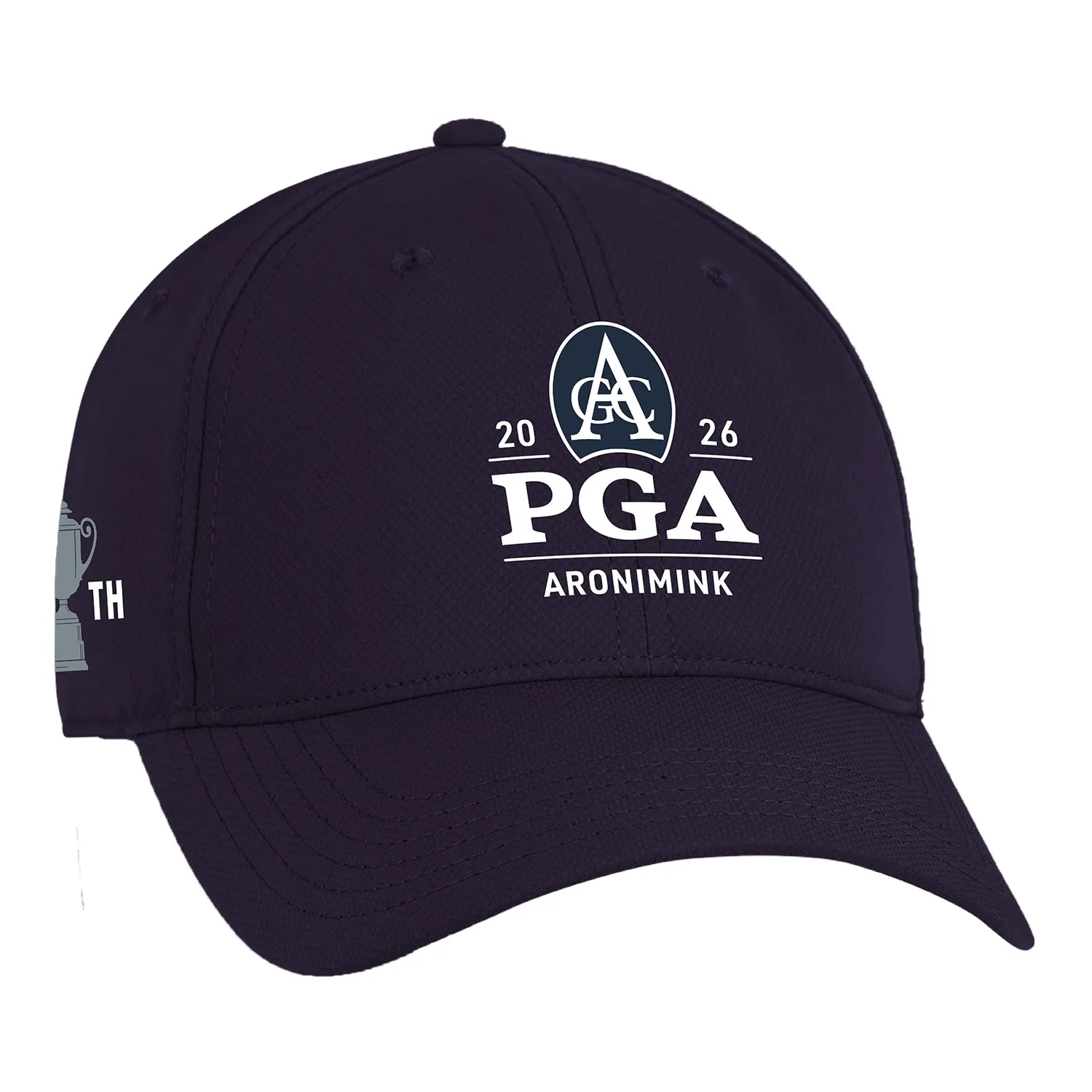 Ahead 2026 PGA Championship Frio Logo & 108th Performance Hat in Navy sold by PGA Tour