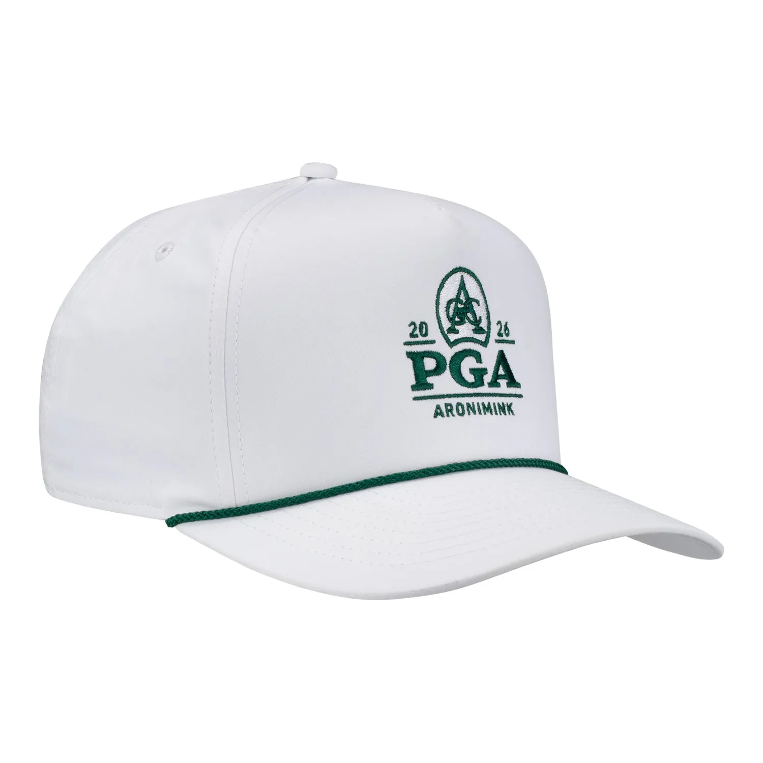 Imperial 2026 PGA Championship Wrightson Rope Hat in White and Dark Green sold by PGA Tour product image thumbnail 2