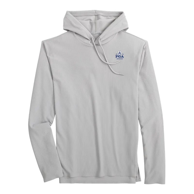 Johnnie-O 2026 PGA Championship Hoppin Hoodie in Seal Grey sold by PGA Tour