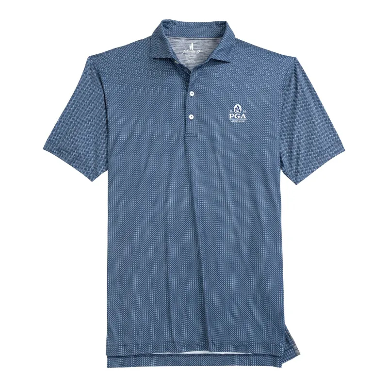 Johnnie-O 2026 PGA Championship Tee Party Polo in Navy sold by PGA Tour