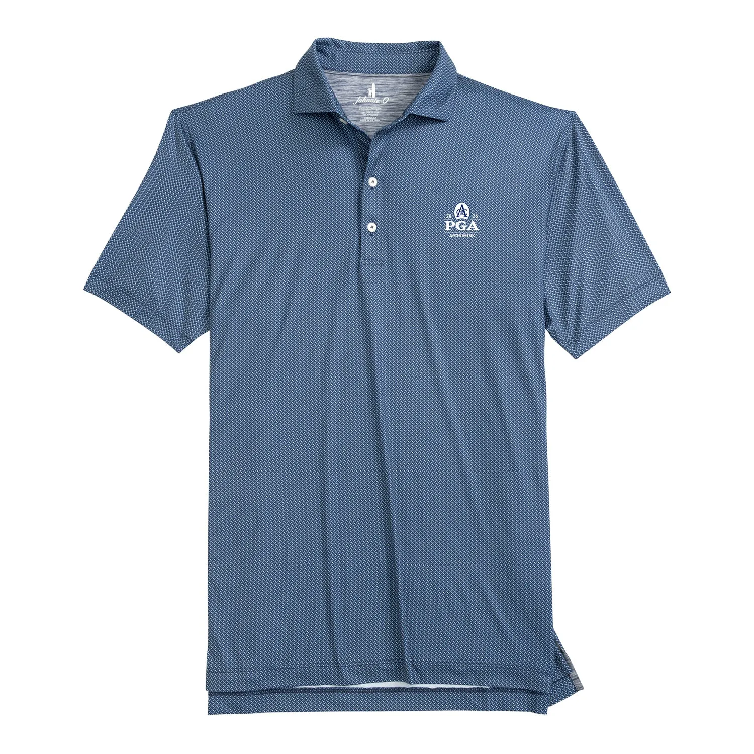 Johnnie-O 2026 PGA Championship Tee Party Polo in Navy sold by PGA Tour
