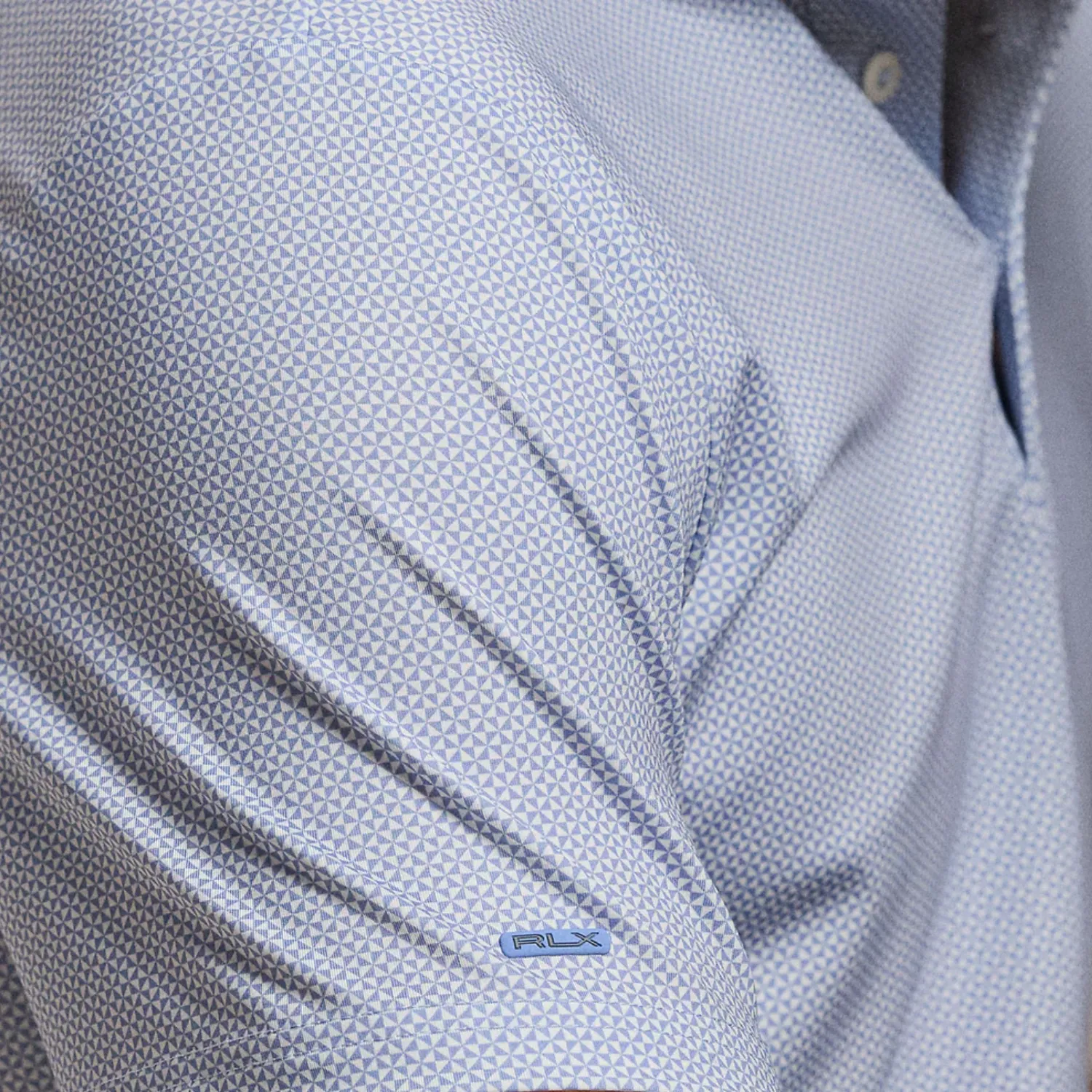 Ralph Lauren 2026 PGA Championship Lightweight Airflow Jersey Deco Polo in Fall Blue Beekman sold by PGA Tour product image thumbnail 2