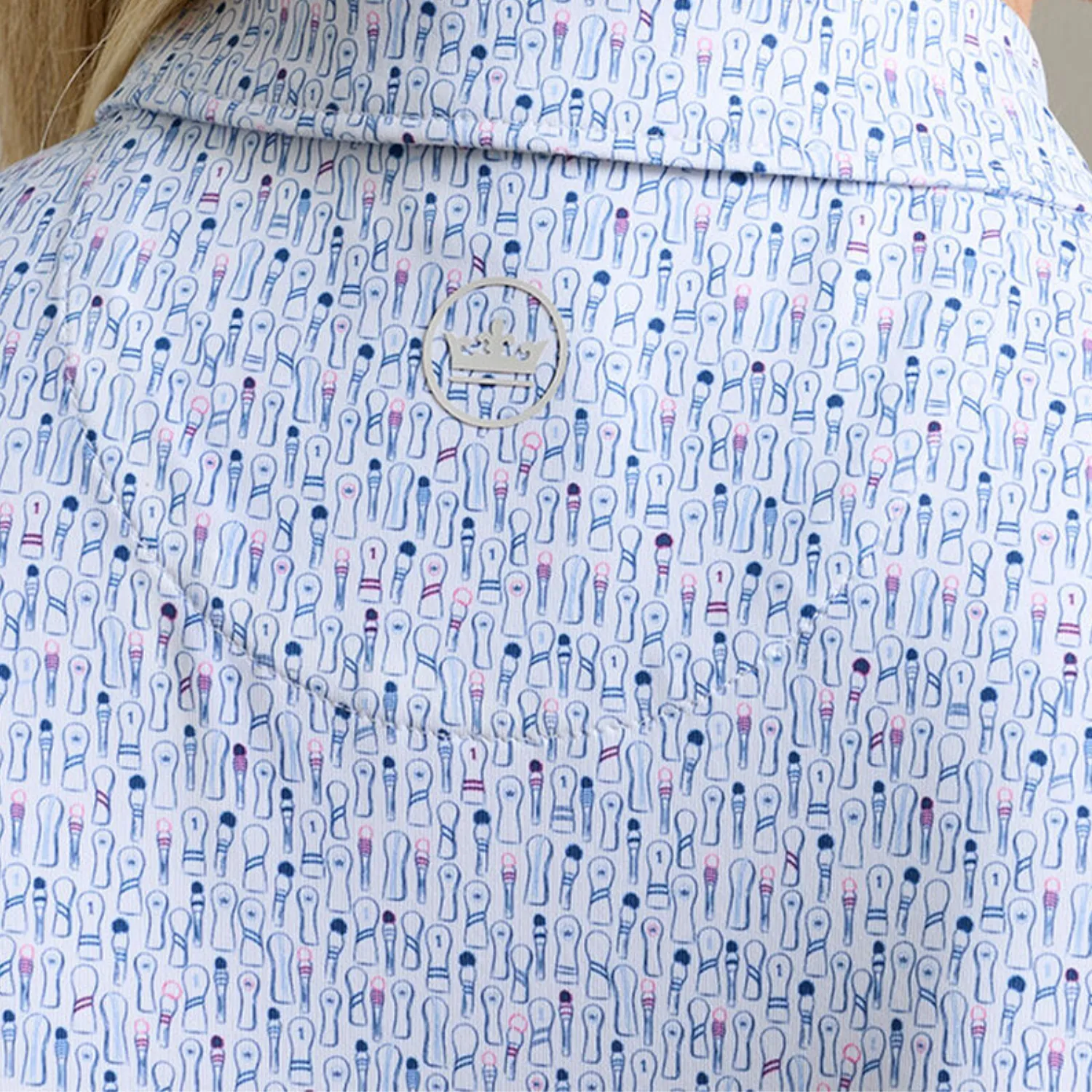 Peter Millar 2026 PGA Championship Women's Fairway Frills Jersey Polo in White sold by PGA Tour product image thumbnail 2