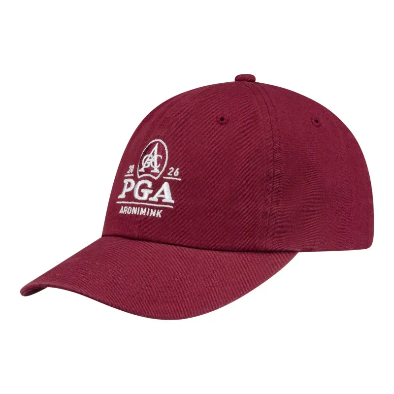 Imperial 2026 PGA Championship Original Cotton Hat in Maroon made by PGA Tour