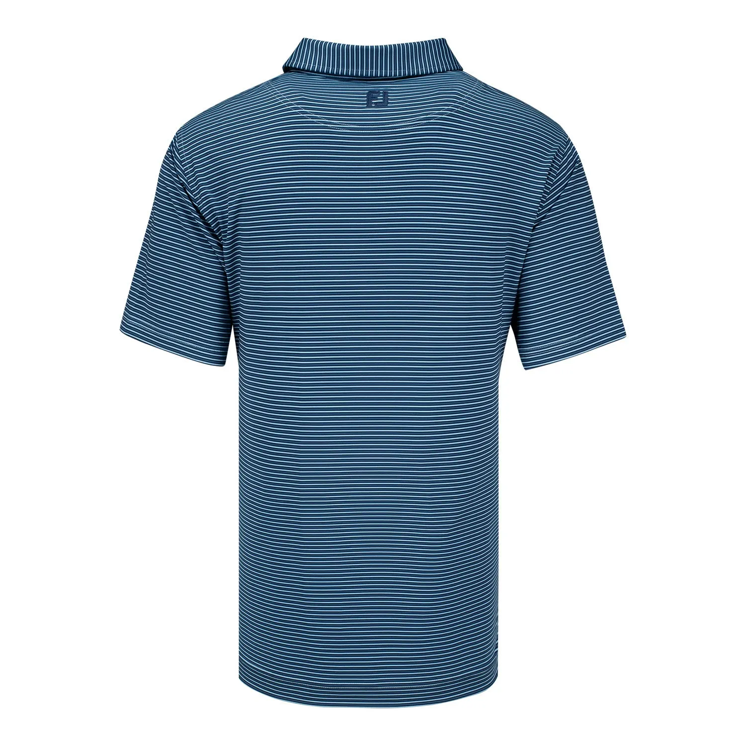 FootJoy 2026 PGA Championship Smooth Stripe Polo in Navy, Tonal Navy, and Light Blue sold by PGA Tour product image thumbnail 3