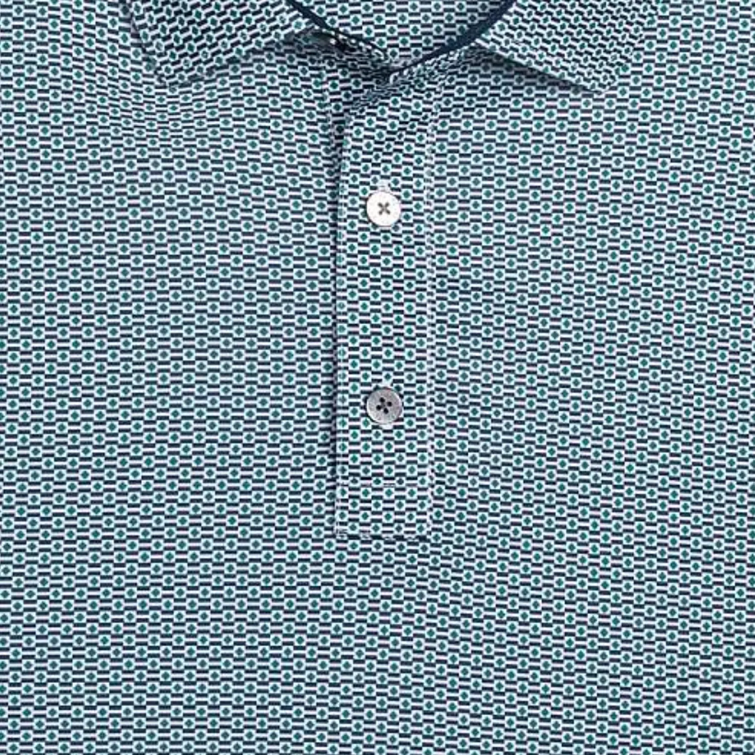 FootJoy 2026 PGA Championship Aberdeen Nautical Flag Polo in Field Green, Navy, and White sold by PGA Tour product image thumbnail 2