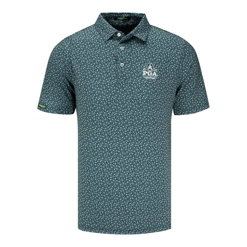 Straight Down 2026 PGA Championship Redbud Polo in New Indigo made by PGA Tour
