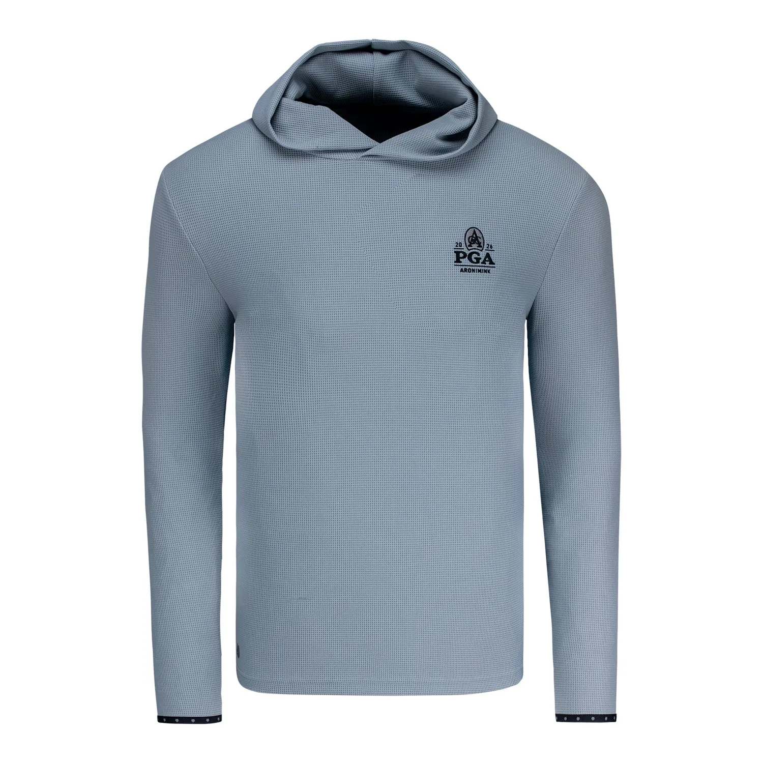 Greyson 2026 PGA Championship Traverse Waffle Hoodie in Grey sold by PGA Tour