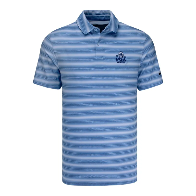 Nike 2026 PGA Championship Victory Stripe Polo in Work Blue made by PGA Tour