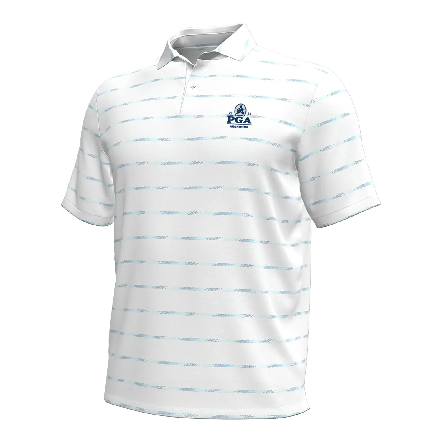 Under Armour 2026 PGA Championship Drive Chill Horizon Polo in White sold by PGA Tour