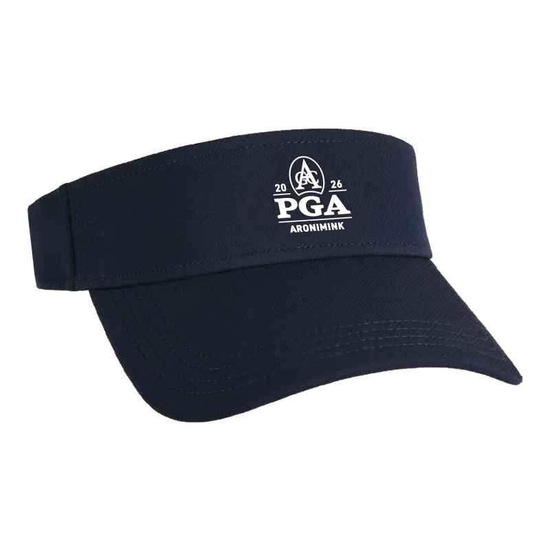 Ahead 2026 PGA Championship Stratum Visor in Navy made by PGA Tour
