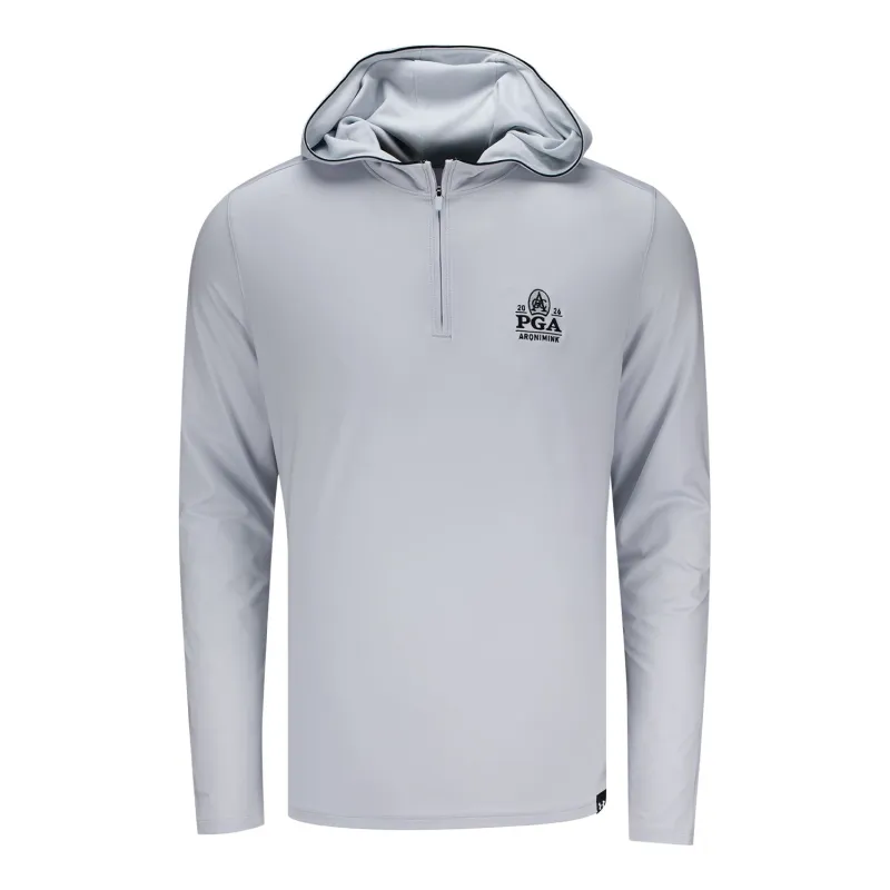 Under Armour 2026 PGA Championship Drive Storm Zip Hoodie in Halo Grey made by Under Armour