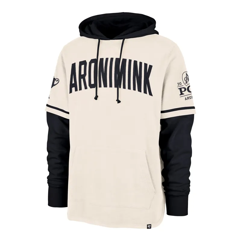 '47 Brand 2026 PGA Championship Trifecta Shortstop Pullover Hoodie in Cream and Fall Navy made by 47