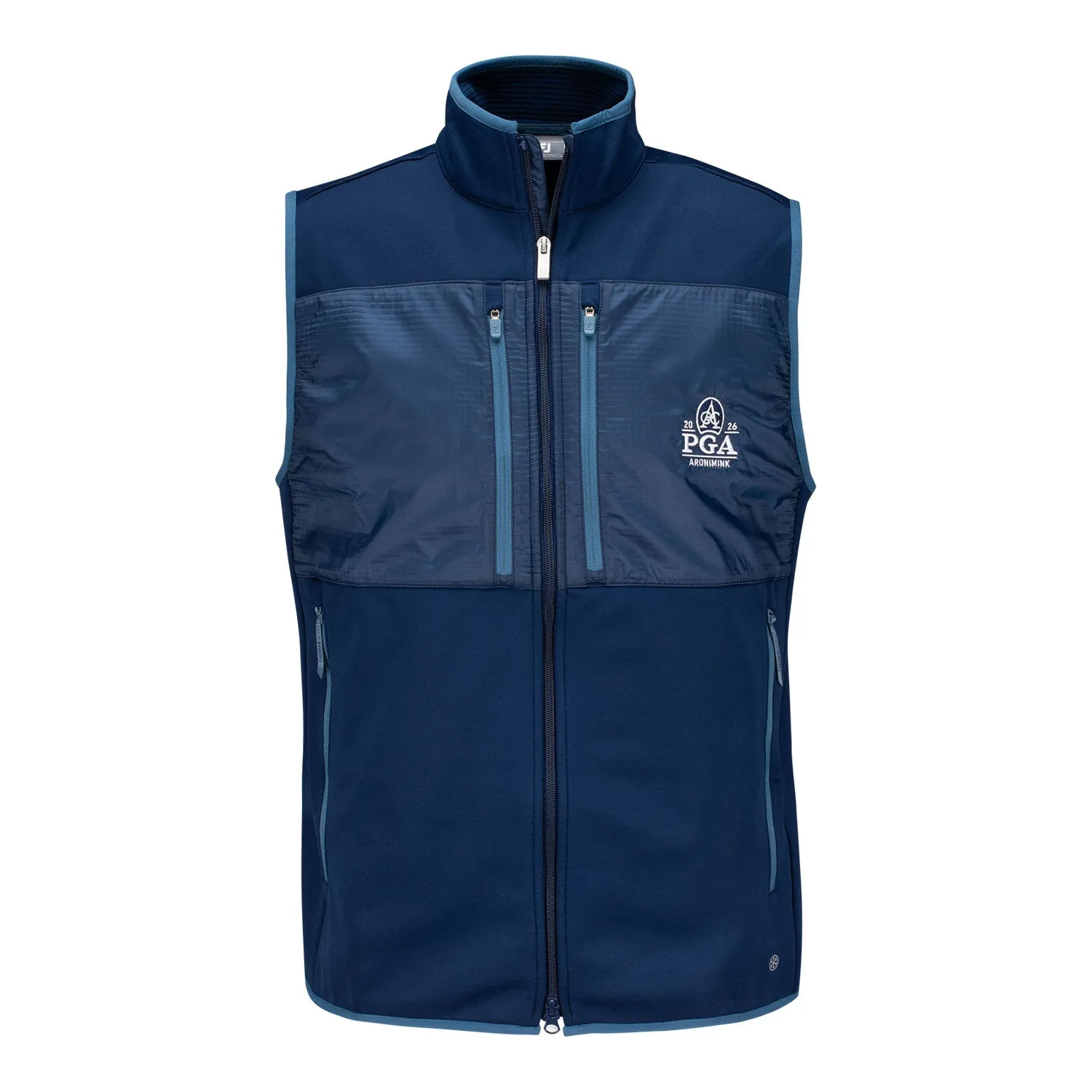 FootJoy 2026 PGA Championship Thermoseries Fleece Vest in Navy sold by PGA Tour