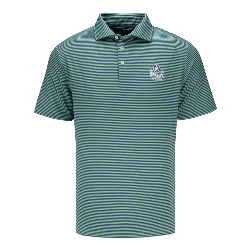 Ralph Lauren 2026 PGA Championship Lightweight Jersey Polo in Outback Green and Old Royal Blue made by Ralph Lauren