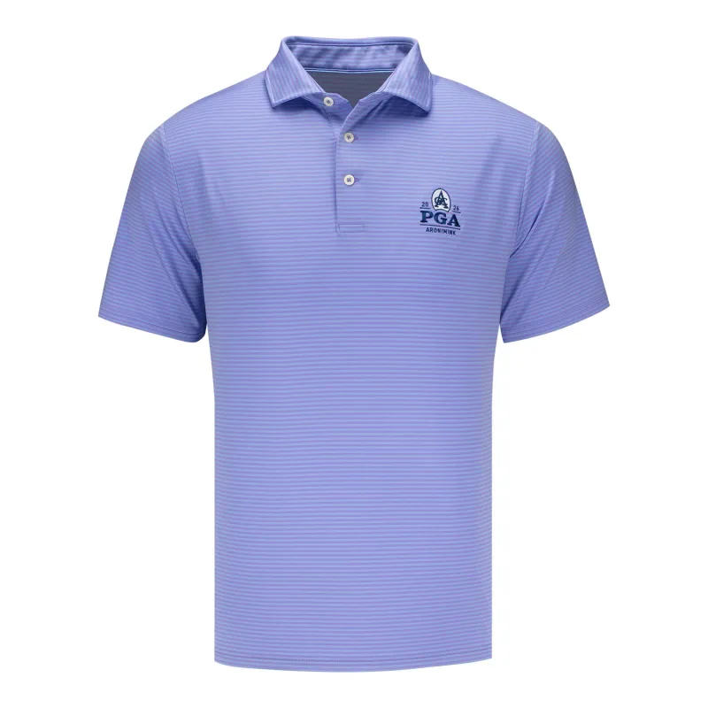 Ralph Lauren 2026 PGA Championship Lightweight Jersey Polo in Pure Lilac and Fall Blue made by Ralph Lauren
